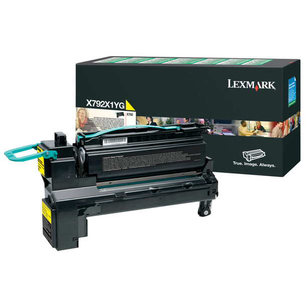 Lexmark X792X1YG Extra High Yield Yellow Toner Cartridge 20000 Pages