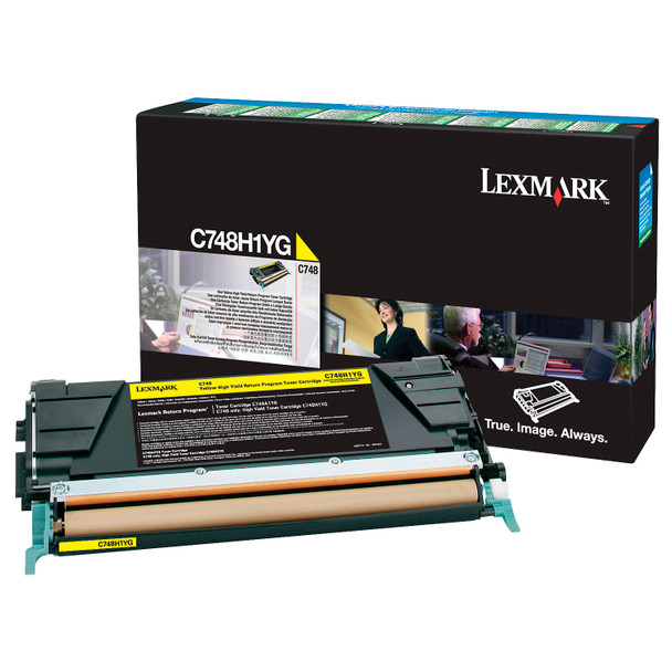 Lexmark C748H1YG High Yield Yellow Toner Cartridge 10000 Pages
