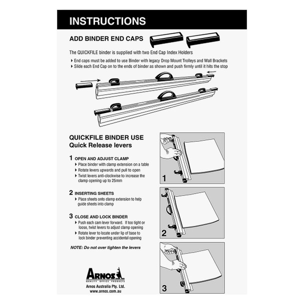 Quickfile A1 Black Binder