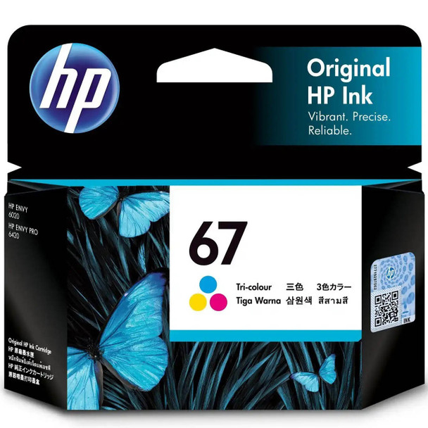 HP 67 Original Ink Cartridge Tri-Colour 100 Pages