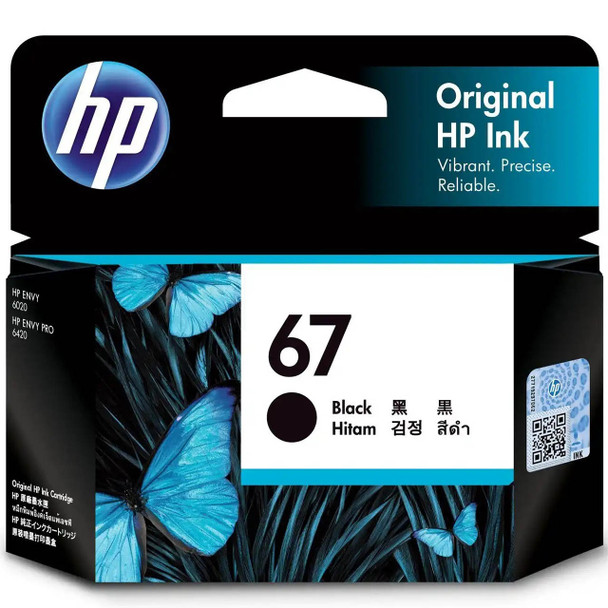 HP 67 Original Ink Cartridge Black 120 Pages