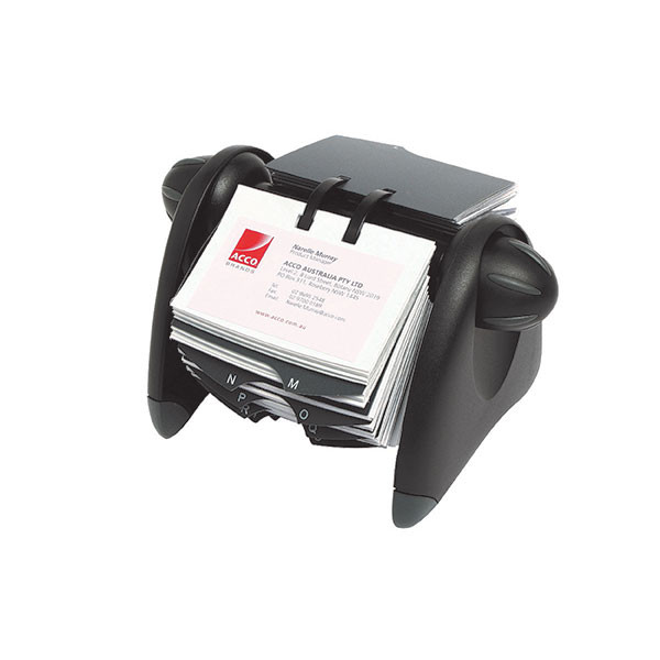 Marbig Rotary File Refills Business Card White Pack of 20