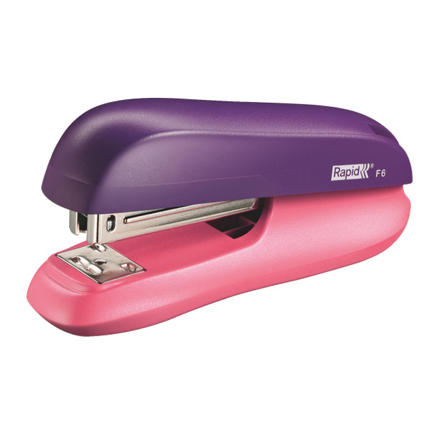 Rapid F6 Half Strip Stapler Purple Apricot
