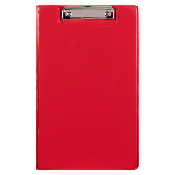 Marbig #4300503 Clipfolder Pvc Foolscap Red | Mega Office Supplies
