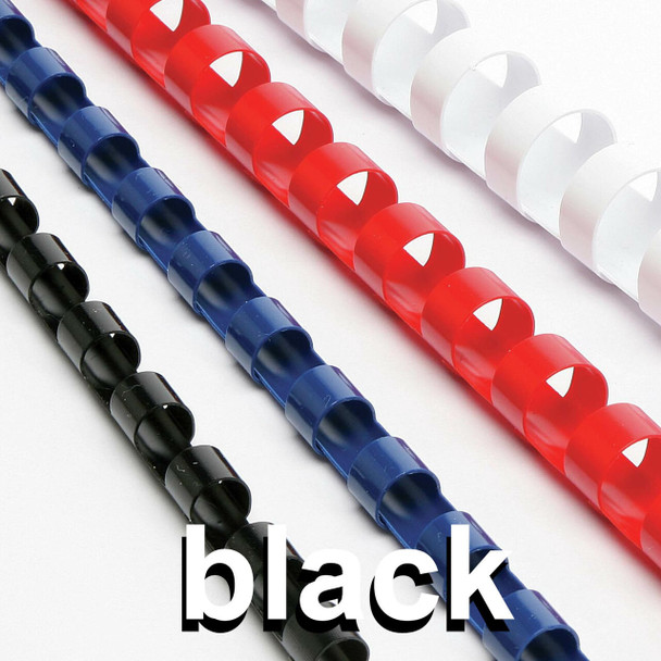 Rexel Binding Comb 9.5mm Black Pack of 100