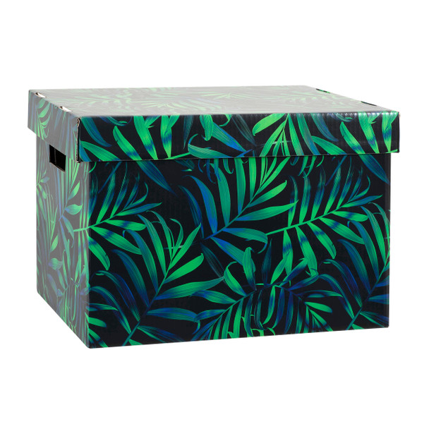 Marbig Patterned Archive Box Midnight Palm Pack of 10