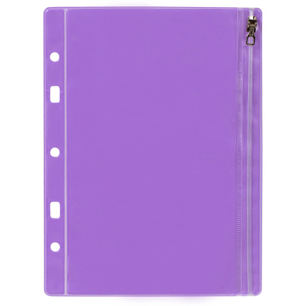 ColourHide 9742319J Bindermate Pencil Case A5 Purple - Pack of 6 | Mega Office Supplies