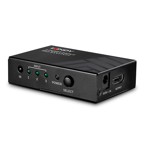 3 Port HDMI 18G Switch Lindy