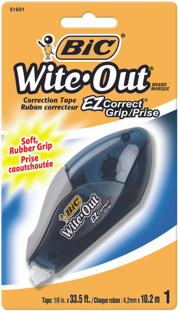 BIC Wite-Out EZ Correct Grip Correction Tape Box of 6