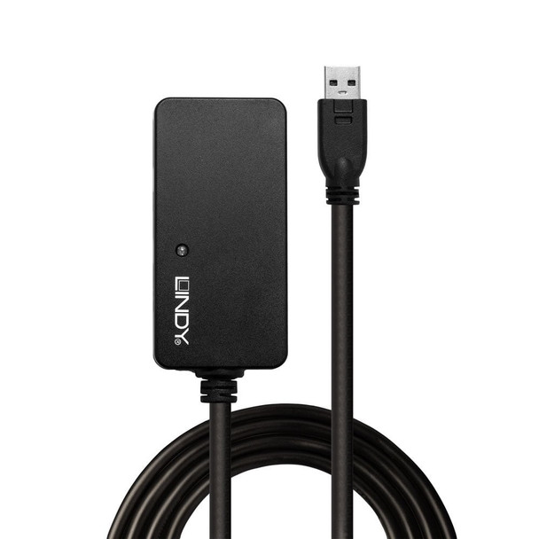 USB 3.0 Active Extension Pro 4 Port Hub Lindy 10m