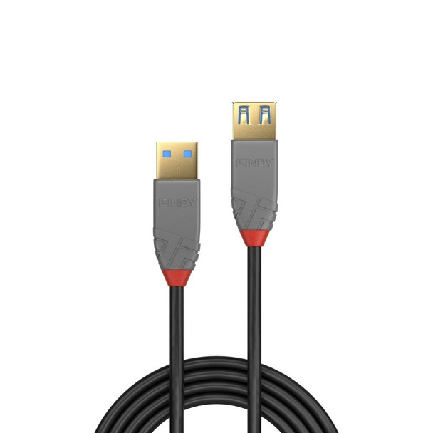 0.5m USB 3.0 Type A to A Extension Cable Anthra Line Lindy