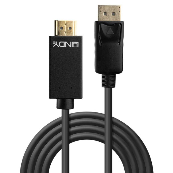 2m DisplayPort to HDMI 10.2G Cable Lindy