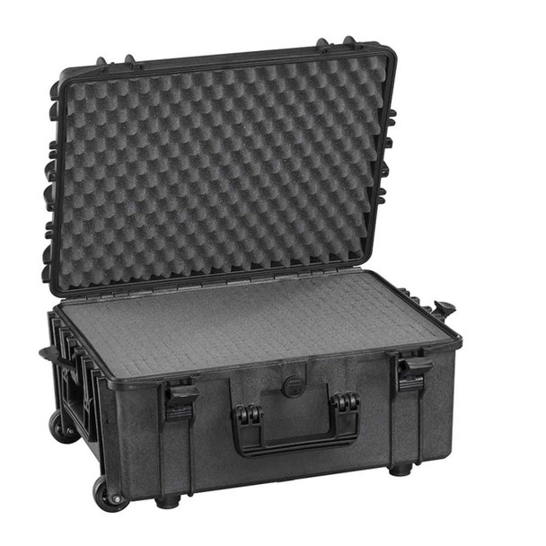 PPMAX Max540H245STR Waterproof Case 538 x 405 x 245 mm With Foam & Trolley Black