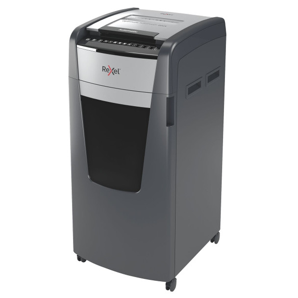 Rexel Black Optimum AutoFeed+ 600X Cross Cut Paper Shredder
