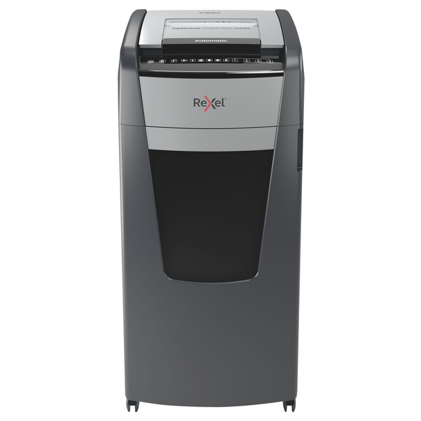 Rexel Optimum AutoFeed+ 600M Micro Cut Paper Shredder Black