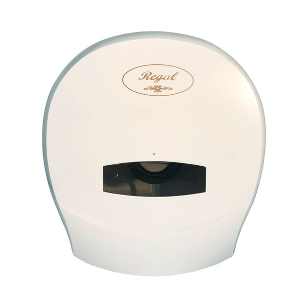 Regal Jumbo Toilet Roll Dispenser White Single Roll ABS Wall Mounted