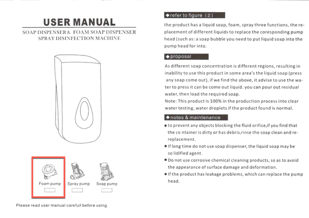 Regal FOAMSOAP-DPS Foam Soap Dispenser Bulk Fill (Each) | It's A Mega Thing