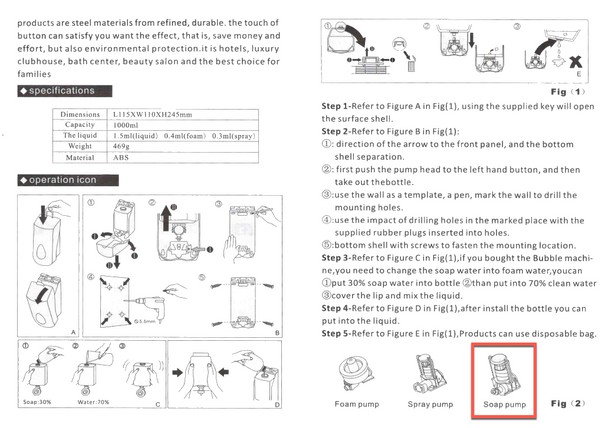 Regal Dispenser Liquid Soap White