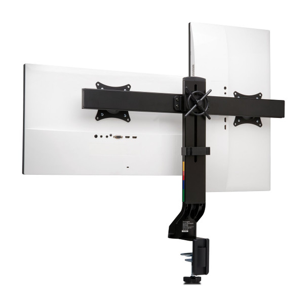 Dual Monitor Arm Black Kensington SmartFit Space-Saving