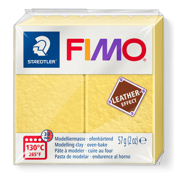 Fimo Leather-Effect Safron Yellow