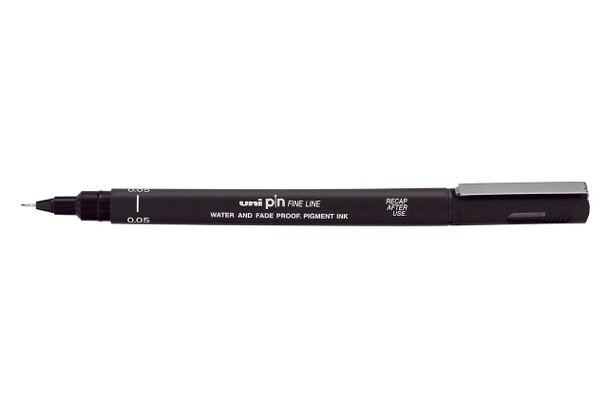 Uni Pin Fineliner 0.05mm 3 Piece Wallet