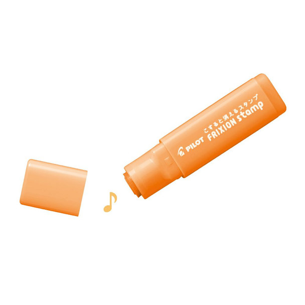 Pilot FriXion Erasable Rubber Stamp Music Note Apricot Orange