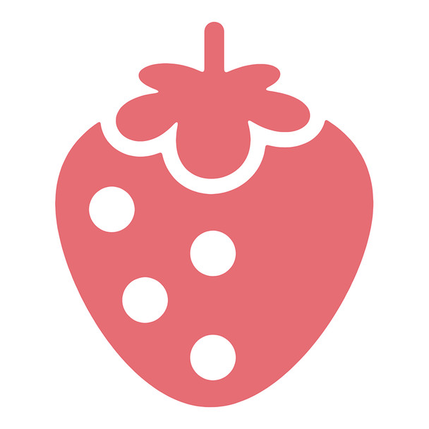 Erasable Rubber Stamp Strawberry Red Pilot FriXion