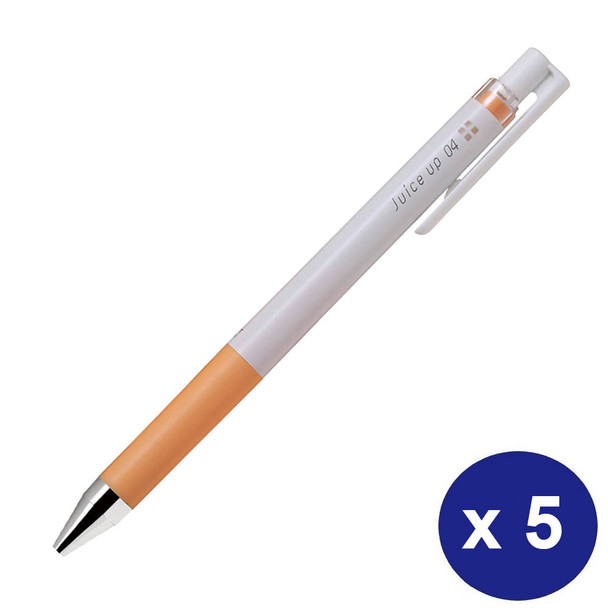 Pilot 624313 Juice Up 0.4mm Pastel Orange in a Pack of 5 (LJP-20S4-POR) | It's A Mega Thing