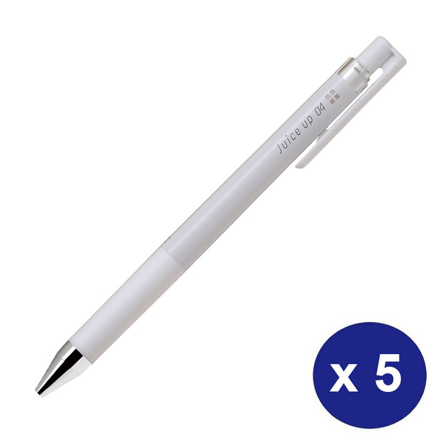 Pilot Juice Up Gel Pen 0.4mm White Box of 5