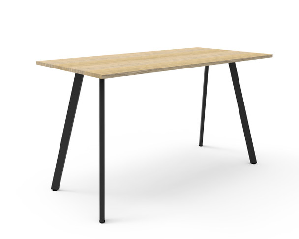 Rapidline Eternity High Bar Table 1500 x 750 x 1050mm Natural Oak / Black Satin