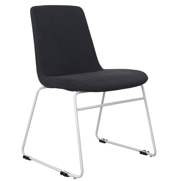 Rapidline Tempo Black Fabric Visitor Chair