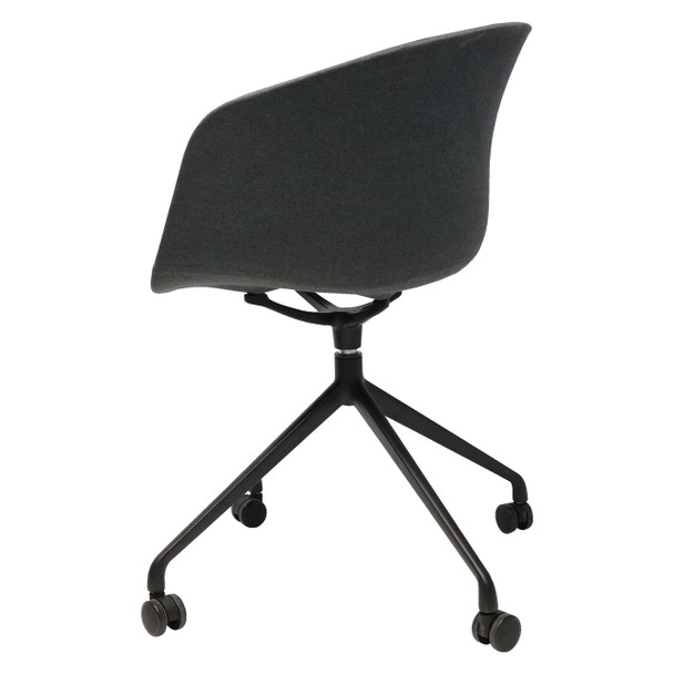 Rapidline Focal Tub Visitor Chair Charcoal Ash Fabric