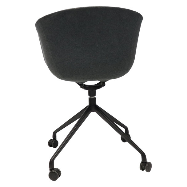 Rapidline Charcoal Ash Fabric Focal Tub Visitor Chair