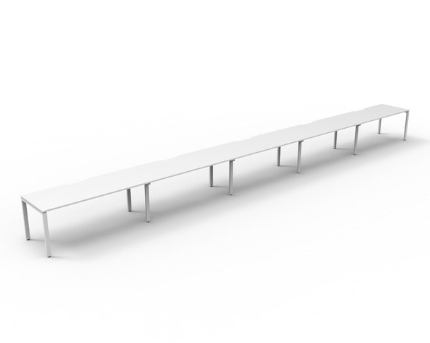 Rapidline D-IPLS5P1275 NW/WS Deluxe Profile Leg Single No Screen 6000x750x730 mm Natural White / White Satin | It's A Mega Thing
