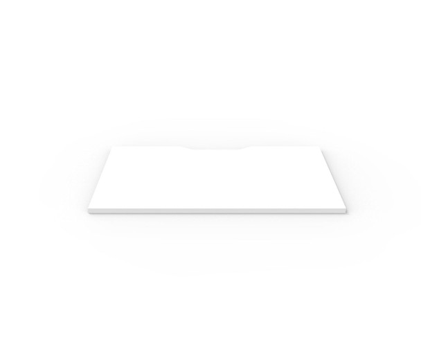 Rapidline Scalloped Table Top Only 1200 x 750 x 25mm Natural White