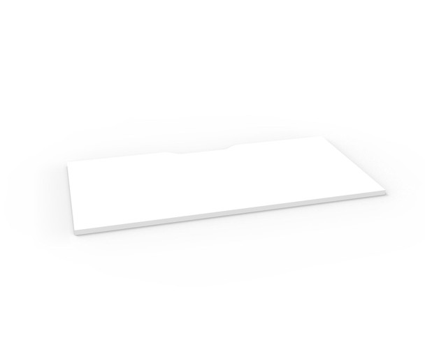 Rapidline Scalloped Table Top 1500 x 750 x 25mm Only Natural White