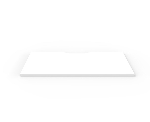Rapidline Scalloped Table Top Only 1500 x 750 x 25mm Natural White
