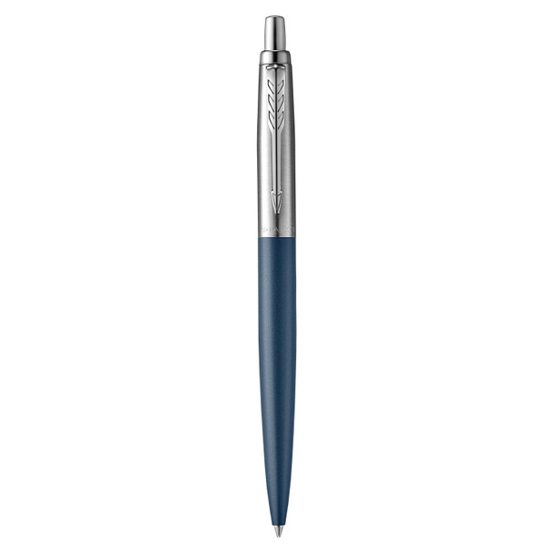 Parker Jotter XL Ballpoint Pen Matte Blue Lacquer and Chrome Trim Medium Tip