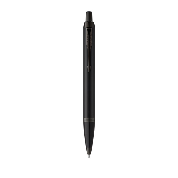 Parker IM Achromatic Ballpoint Pen Matte Black Lacquer Black Trim Medium Tip