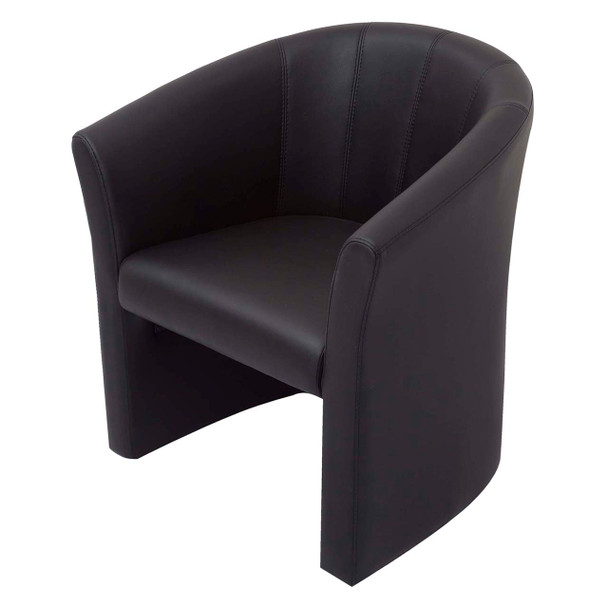 Rapidline Space Single Seater Black PU Executive Tub Chair