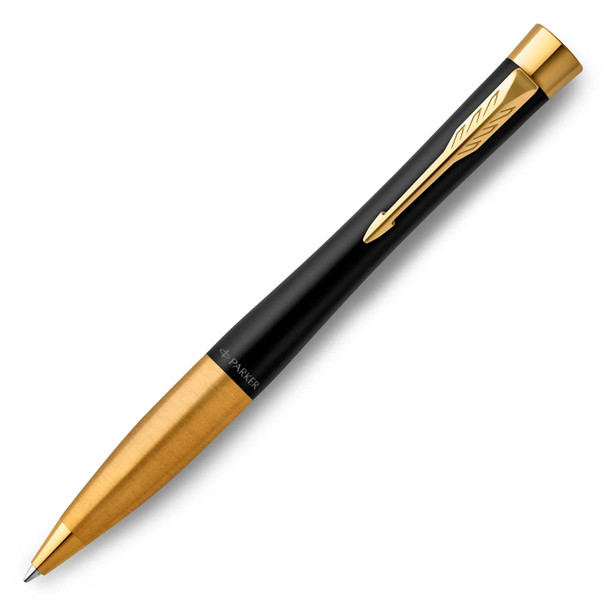 Parker Urban Muted Black Gold Trim Twist Ballpoint Pen