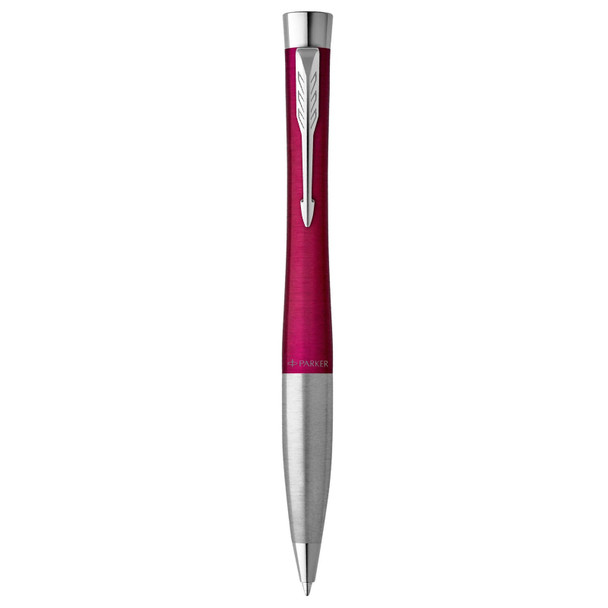Parker 2143642 Urban Vibrant Magenta Chrome Trim Twist Ballpoint Pen | It's A Mega Thing