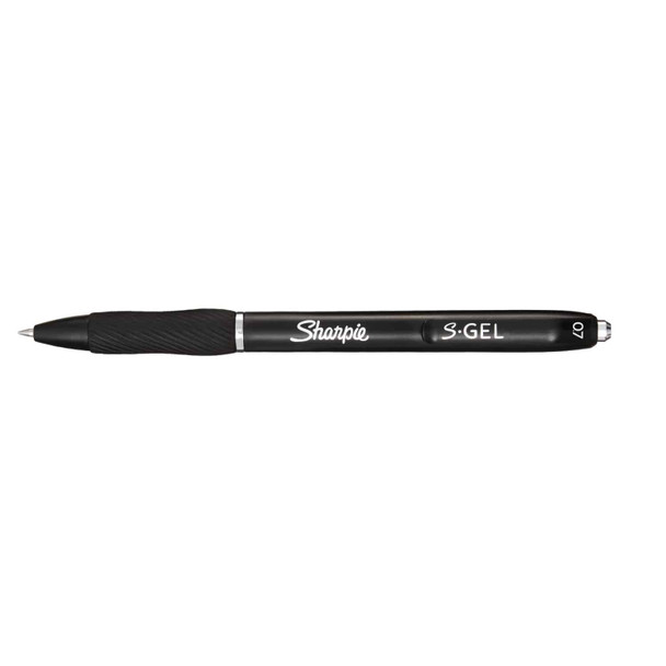 Sharpie S-Gel Retractable Pen Medium Point 0.7mm Black Box of 12