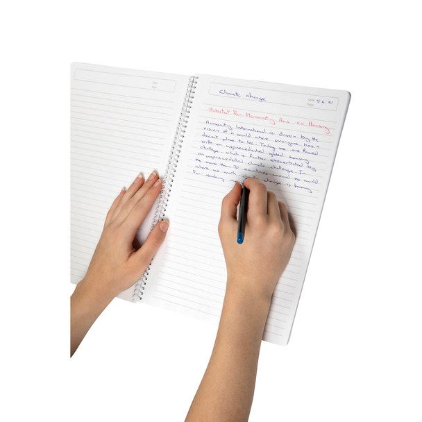 ColourHide Blue 1719431J Notebook A4 120 Pages - Pack of 10 | Mega Office Supplies