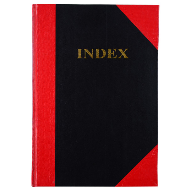 Cumberland FCA5100I Red and Black Notebook Original A5 100 Leaf Indexed Ruled | Mega Office Supplies