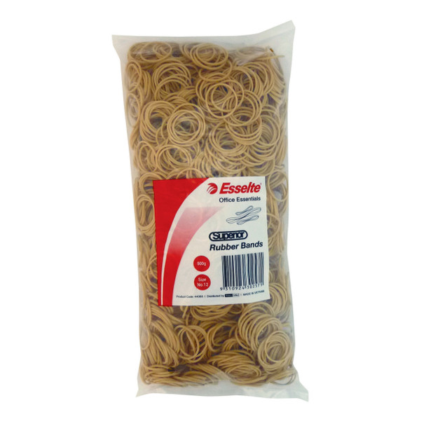Esselte 43975 Superior Rubber Bands No.28 500gm Natural Colour Pack Bag | It's A Mega Thing