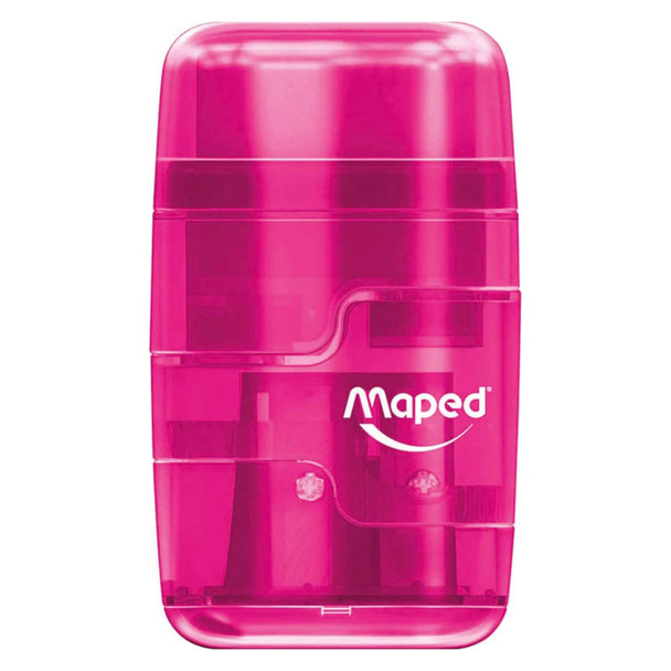Maped Connect Sharpener/Eraser Translucent Colour 8049210 - Box 6 | Mega Office Supplies