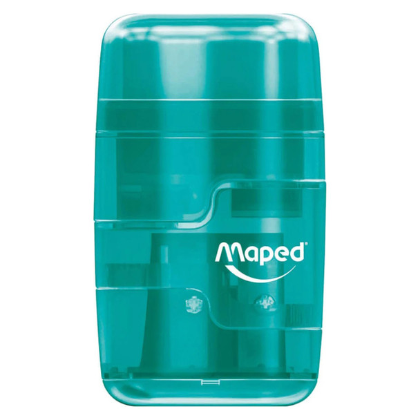 Maped 8049210 Connect Sharpener/Eraser Translucent Colour - Box 6 | Mega Office Supplies