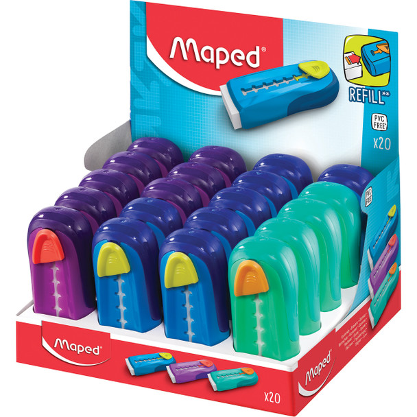 Maped Gom Universal Eraser Assorted Colours Display of 20