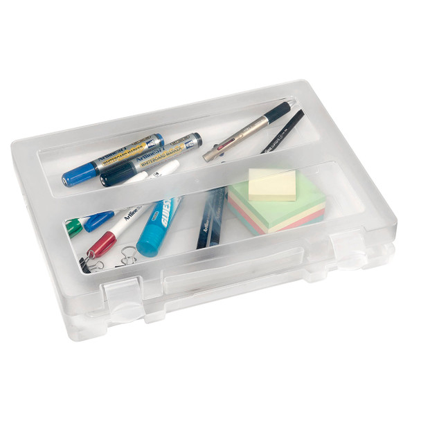 Marbig Plastic Case A4 with Handle Clear Box of 6